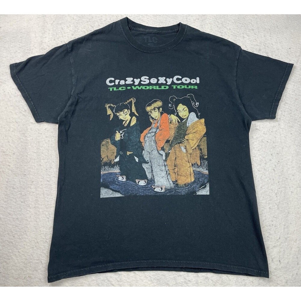 Vintage TLC CrazySexyCool Size Medium Black T-Shirt World Tour